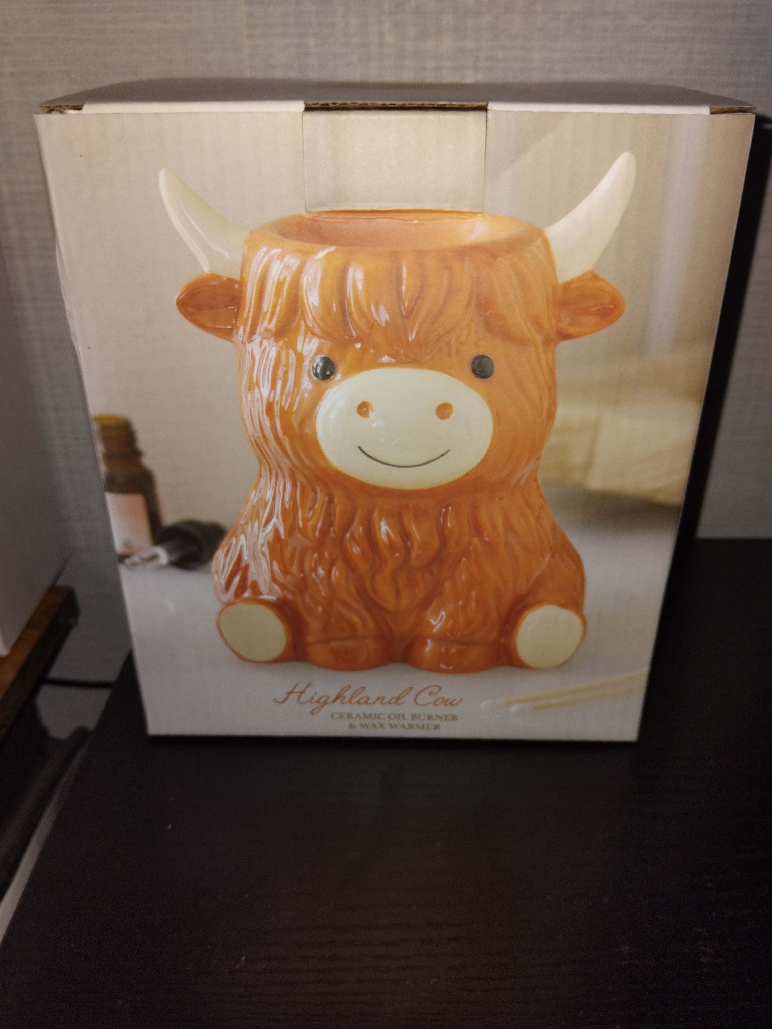 Highland cow wax burner