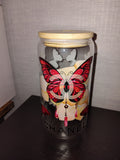 Chanel butterfly libby glass tumbler
