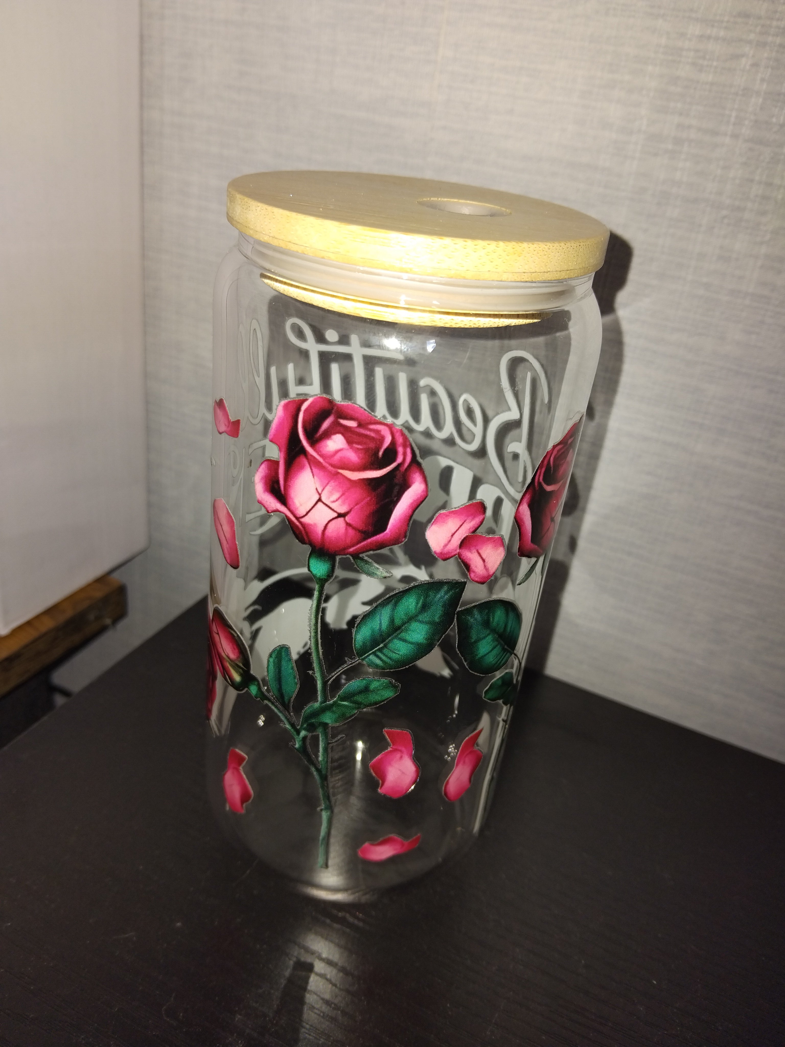 Beautifully broken glass tumbler