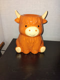 Highland cow wax burner