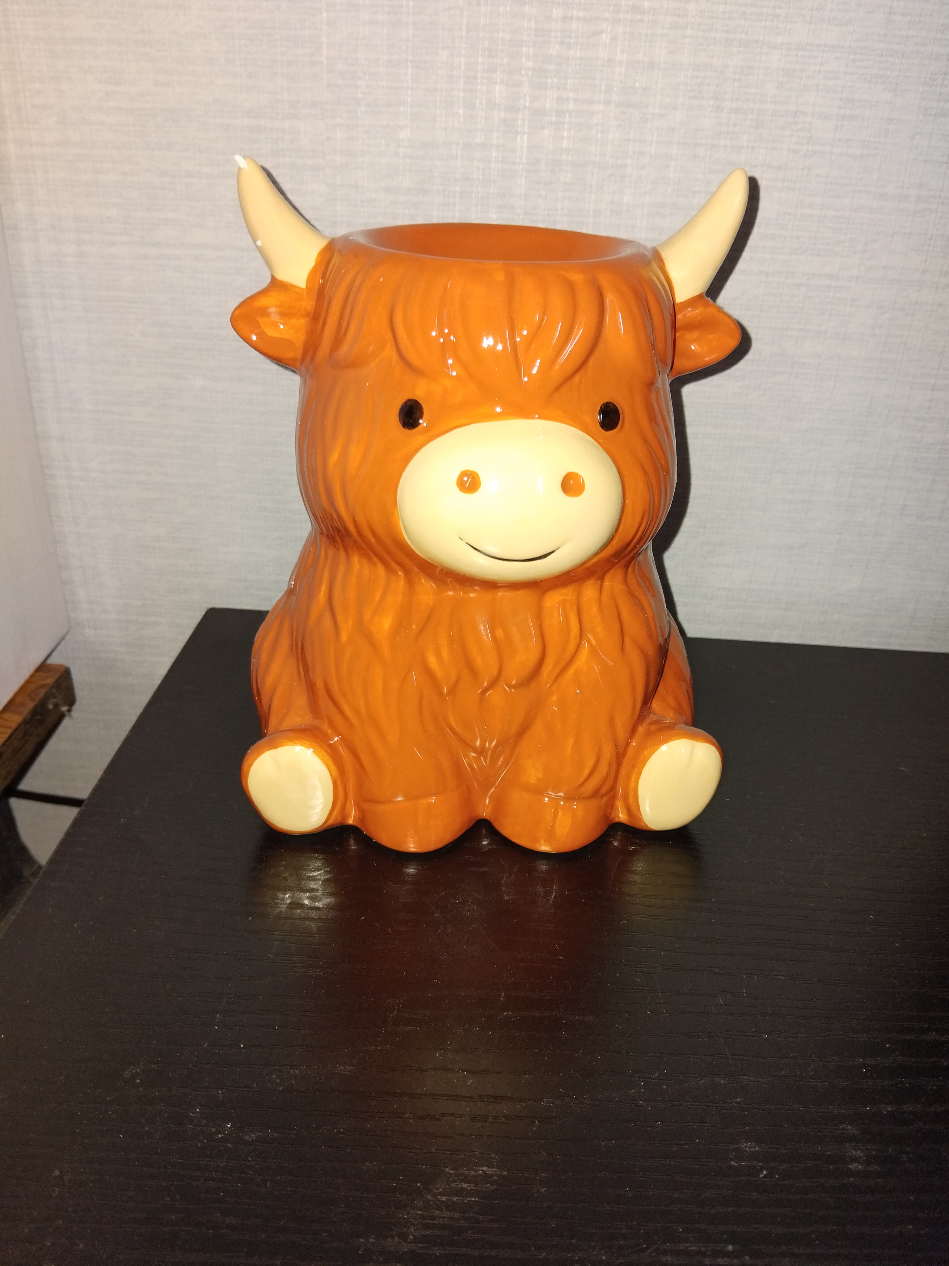 Highland cow wax burner